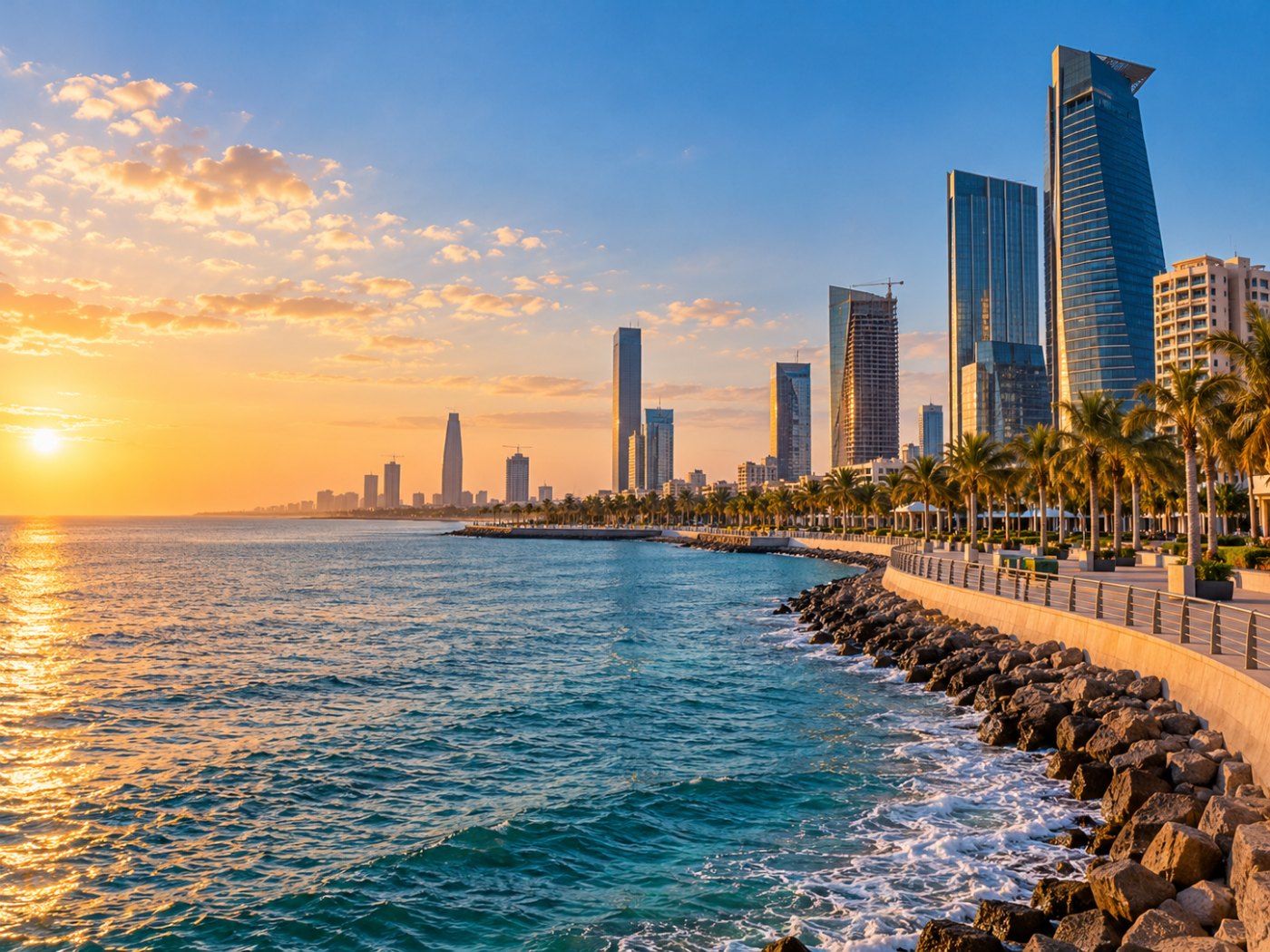 Jeddah waterfront skyline